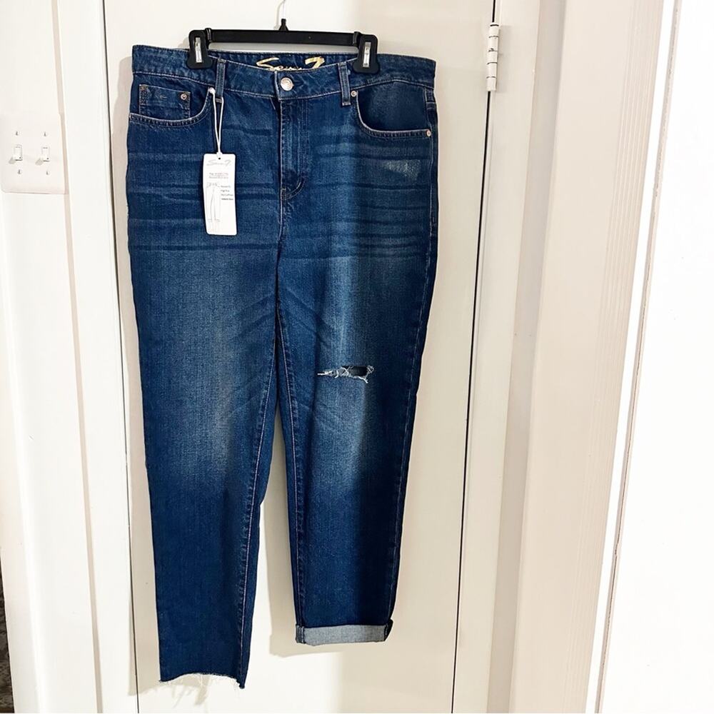Seven7 Jeans The Marilyn Relaxed Boyfriend Size 12